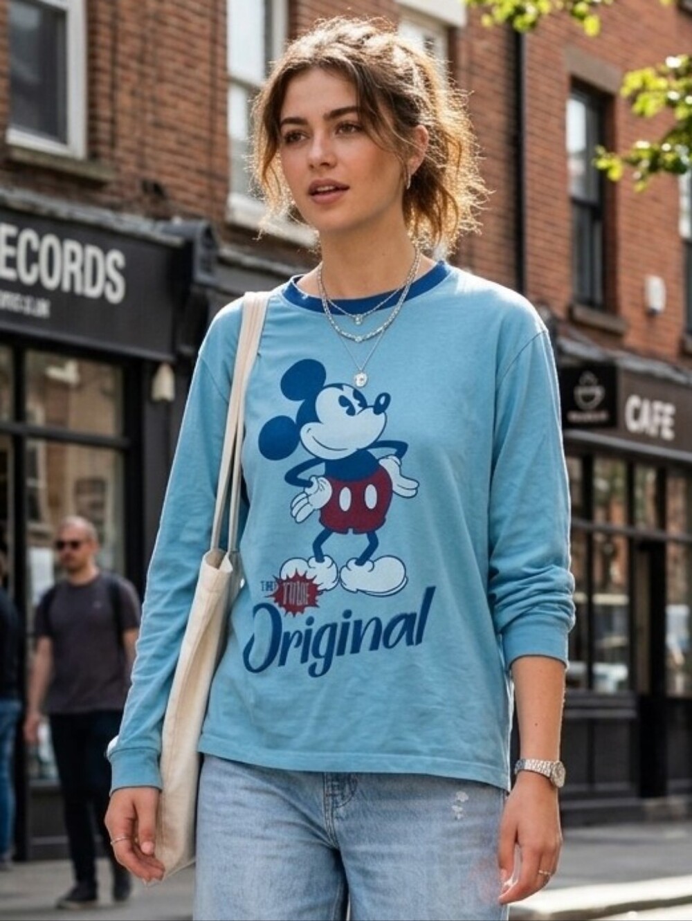 Tokyo‎ Disney Resort Mickey Mouse True Original Ringer Tee Japan Exclusive Large